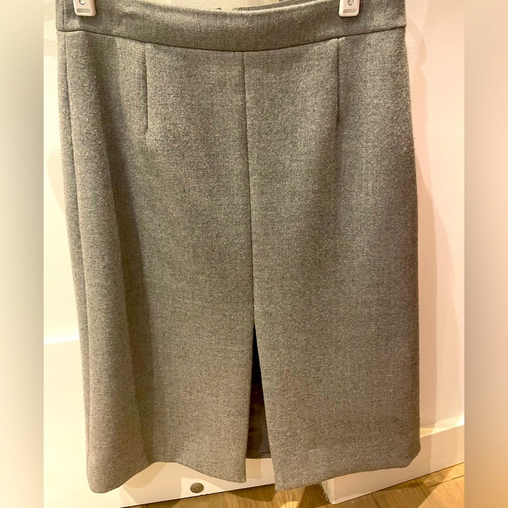 J Crew Wool Skirt with Slit - Perfect for Winter to wear with boots (NEW)